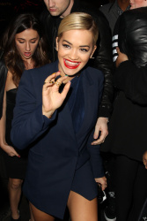 Calvin Harris and Rita Ora - leaving 1 OAK nightclub in Los Angeles - January 25, 2014 - 25xHQ Cf6yquXq