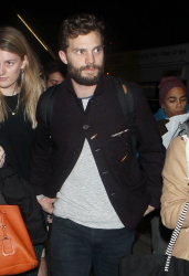 Jamie Dornan - Spotted at at LAX Airport with his wife, Amelia Warner - January 13, 2015 - 69xHQ CnITXi5K