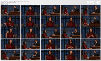 Rooney Mara - Late Night with Seth Meyers - 10-6-15