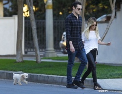Ashley Tisdale - Out for a stroll with Chris and Maui in Toluca Lake - February 8, 2015 (17xHQ) Dw9NcqYW