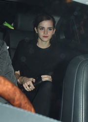 Emma Watson leaving the pre BAFTA party held at the Annabel's members club in Mayfair, London, 7 февраля 2015 (7xHQ) TXjKqZZF