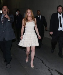 Lindsay Lohan - Lindsay Lohan - arriving to 'Jimmy Kimmel Live!' in Hollywood, February 3, 2015 - 39xHQ XYzu9ClW